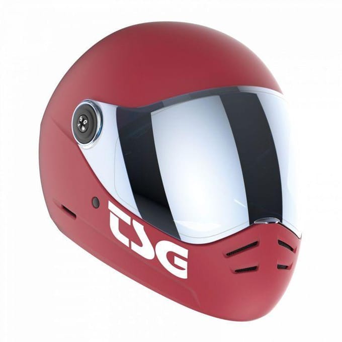 Casque de skate - TSG - Pass 2.0 - Rouge - Polycarbonate - Mixte S rouge