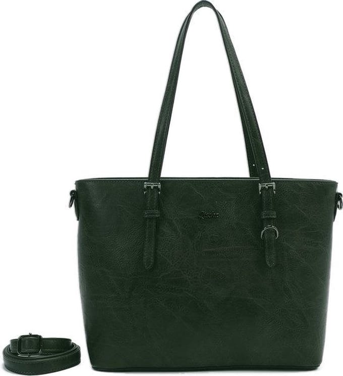 Schoudertas luxe skai Qischa® Donker groen