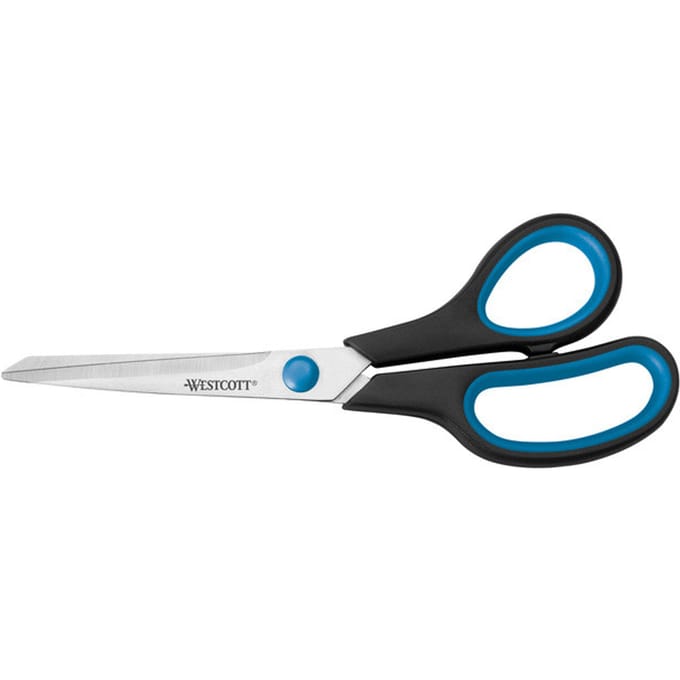 Westcott schaar- Easy grip - 21cm - RVS - soft grip - AC-E30283