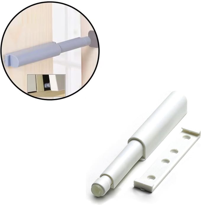 CHPN - Druksnapper - Deurdemper - Druksnapper - 40mm wit - Druksnapper - Deurstopper - Deurbuffer - Deursluiter