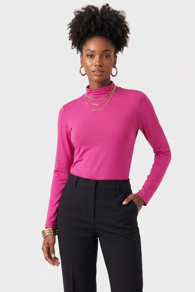 ARKET Moma Shiny Longsleeve Pink Größe: S | Longsleeves Outlet | Damen | Rosa