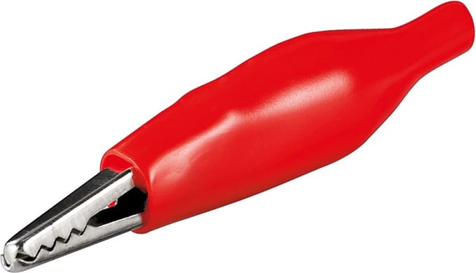 Krokodillenklem 32,5 mm / rood
