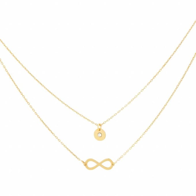 Collier infinity en zirkonia