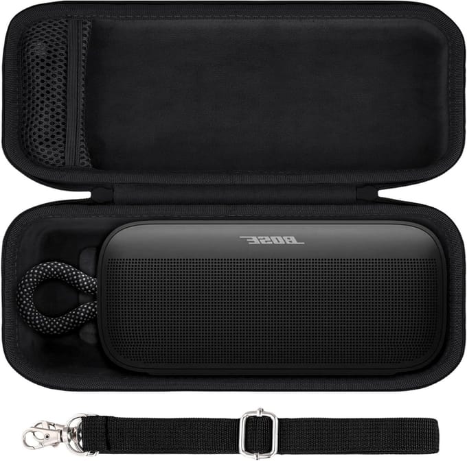 Hard Travel Case voor Draagbare Bluetooth Speaker, Bescherming en Opbergruimte voor Geluidssystemen