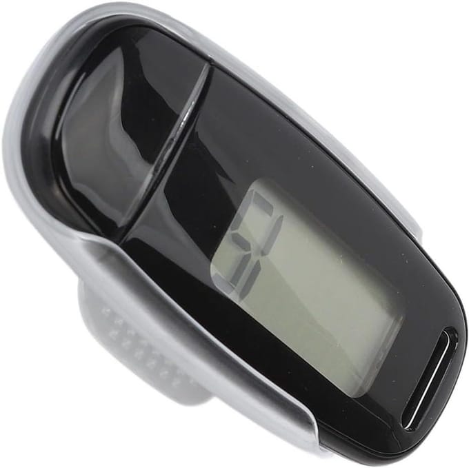 Stappenteller - Stap teller - Stappen Tellen - Groot LCD Scherm - 9 x 5 x 4 cm - Zwart
