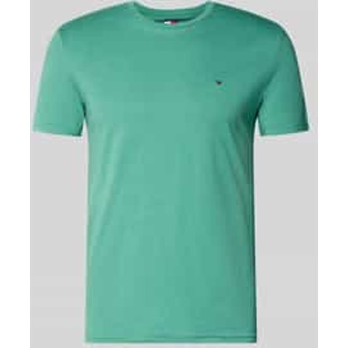 Tommy Hilfiger Heathered Xslim Jasper Shirt Bahama Green Maat: M | Basic T-Shirts Outlet | Heren | Groen