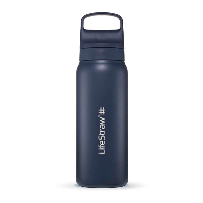 LifeStraw waterfilterfles Go 2.0 RVS Aegean Sea Blue geïsoleerd 1 liter - Blauw