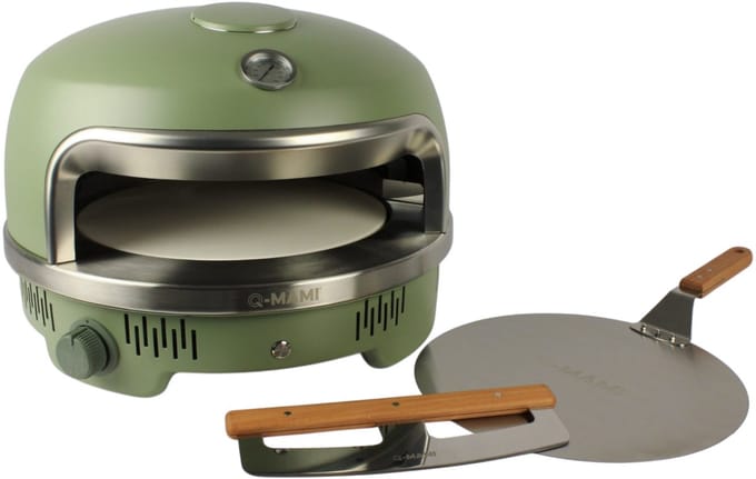 Q-MAMI CRUSTIQ PIZZAOVEN SET | GROEN
