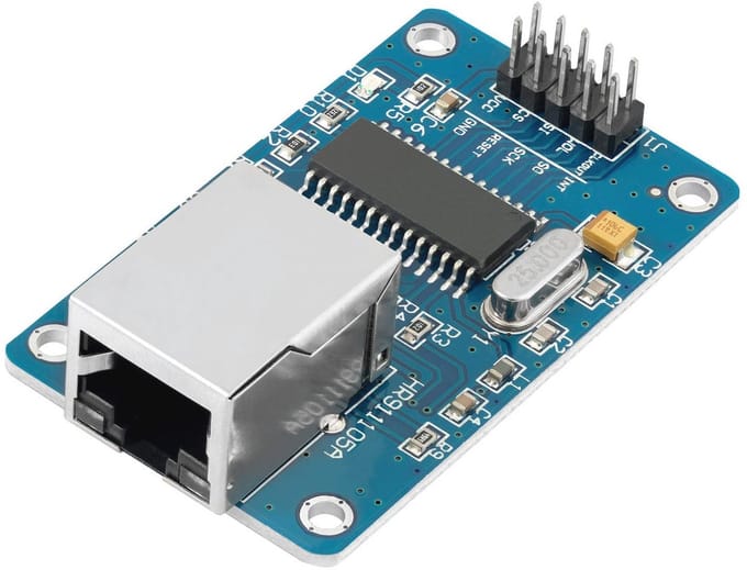 Ethernet Shield ENC28J60 Netwerkmodule voor Arduino met E-Book