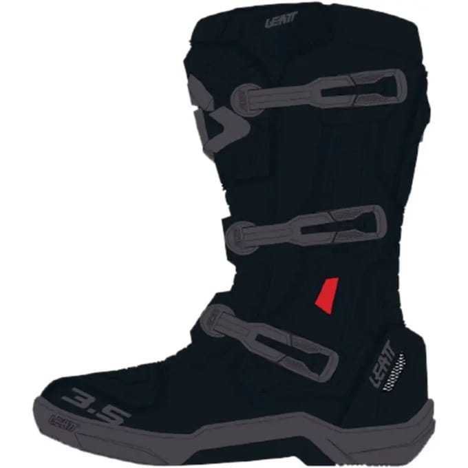 Leatt 3.5 2024 Zwart Crosslaarzen - Laars