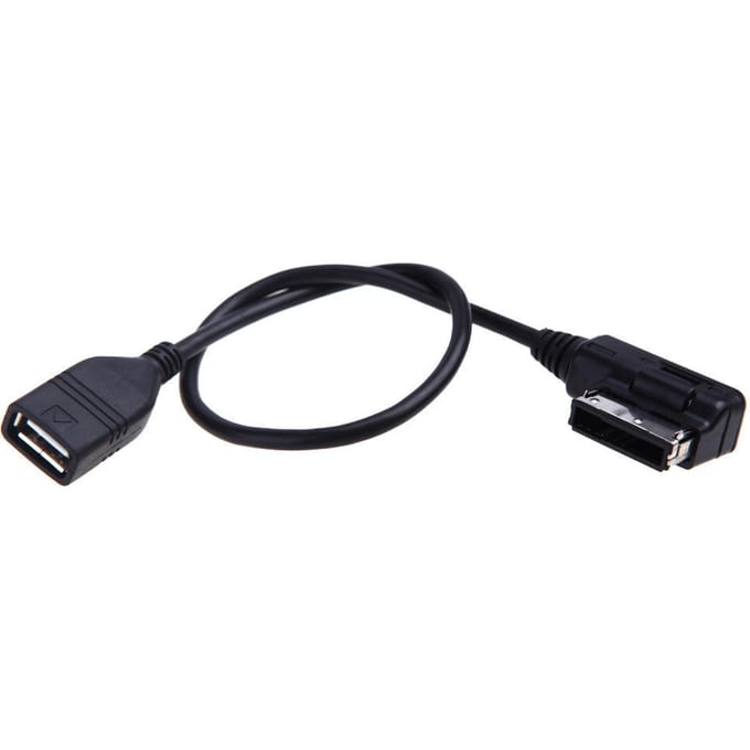 Adapter voor A3 A4 A5 A6 A8 Q5 Q7 Q8 Muziekinterface AMI MMI naar USB-kabel black
