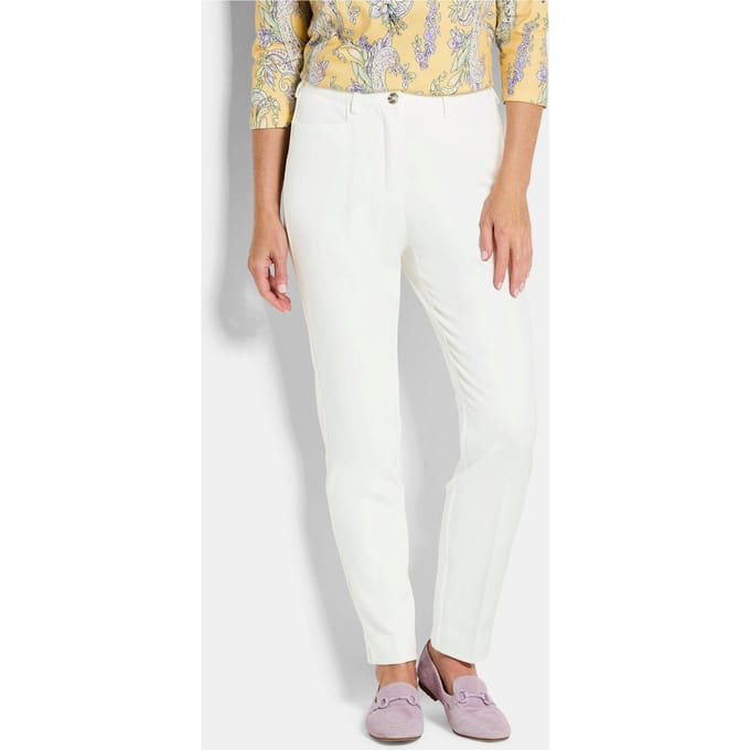 Elastische broek Adelina van Scheiter - gebroken wit - Gr. 255 van Goldner Fashion