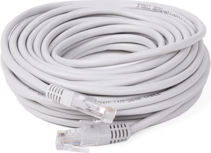 Benson Internetkabel - UTP CAT5E - 10 meter - Grijs - RJ45 aansluitingen