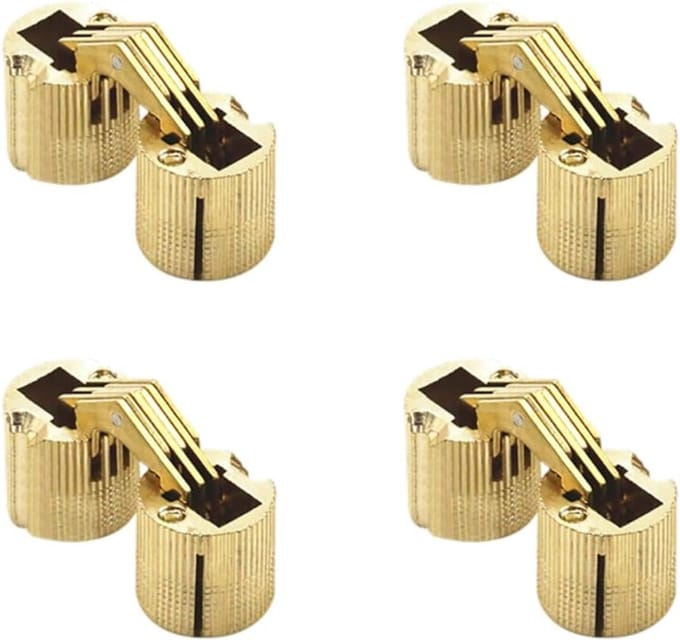 16mm Messing Onzichtbare Scharnier voor DIY Sieradenkist, Cadeaudoos en Werkbladen (4 stuks)