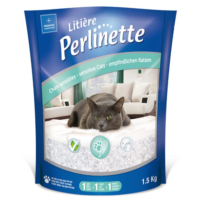1.5kg Litière Perlinette Sensible kattenbakvulling