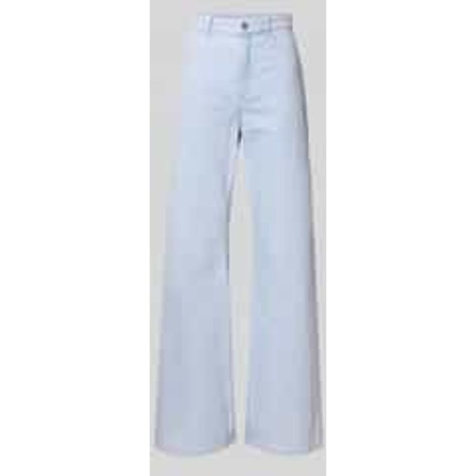 straight fit jeans met logopatch