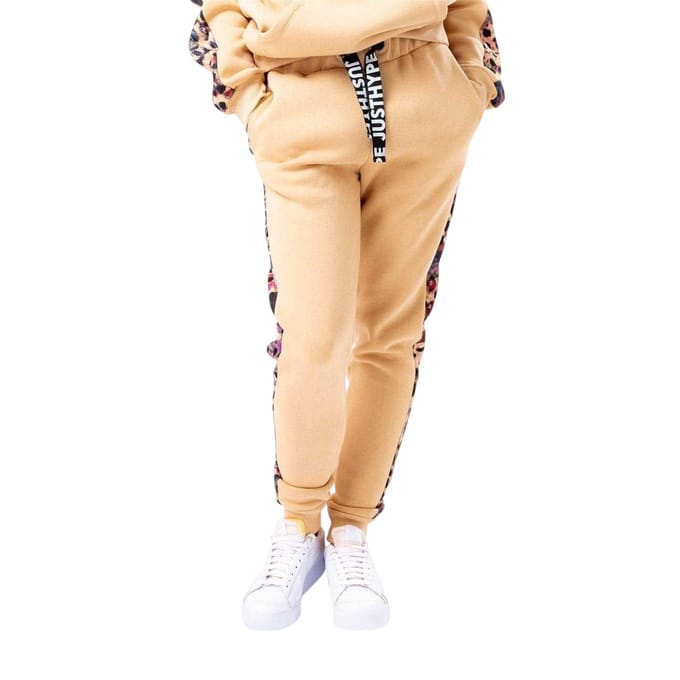Hype Dames Geweven Dierenprint Joggingbroek (Hazelnoot)