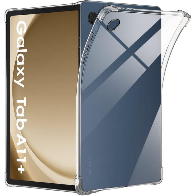 Hoesje voor Samsung Galaxy Tab A11 PLUS - backcover Shockproof siliconen Transparant