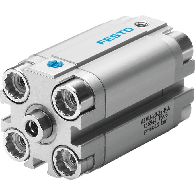 Festo Compacte Cilinder 16mm Boring 20mm Slag Enkelwerkend - 156938 - P2FVS
