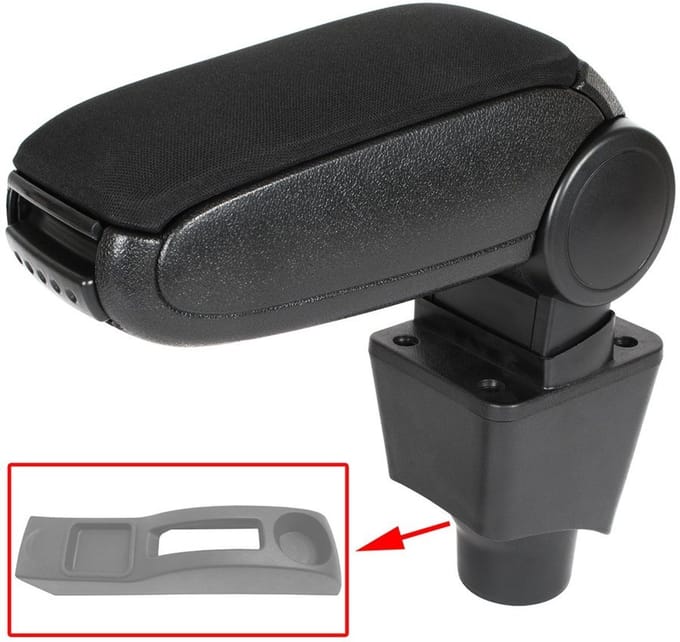 Modecar Serie - Autostoel Armsteunset - Zwart - Inclusief Installatieset