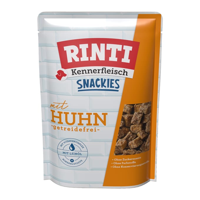 225g RINTI Kennerfleisch Snackies Kip Hondensnacks