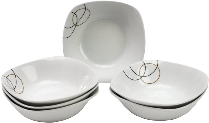 Set van 6 graansaladekommen Kijk 14,6cm