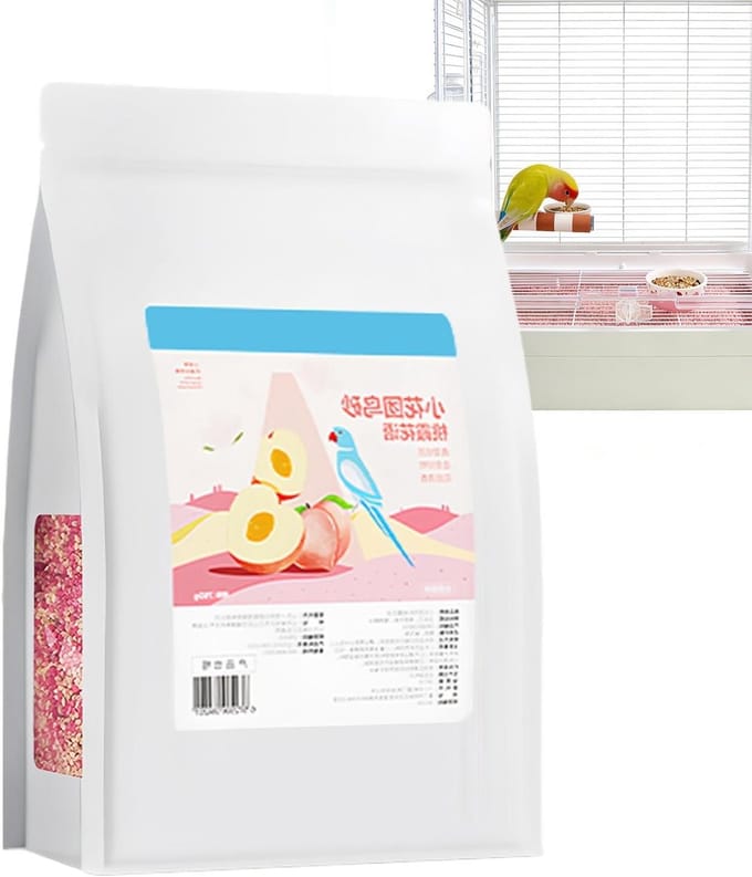 Vogelkooi Bedding - Bodembedekking Vogels - Schone Vogelkooi - Moleculaire Geurvanger - 30x20x8 cm - Roze