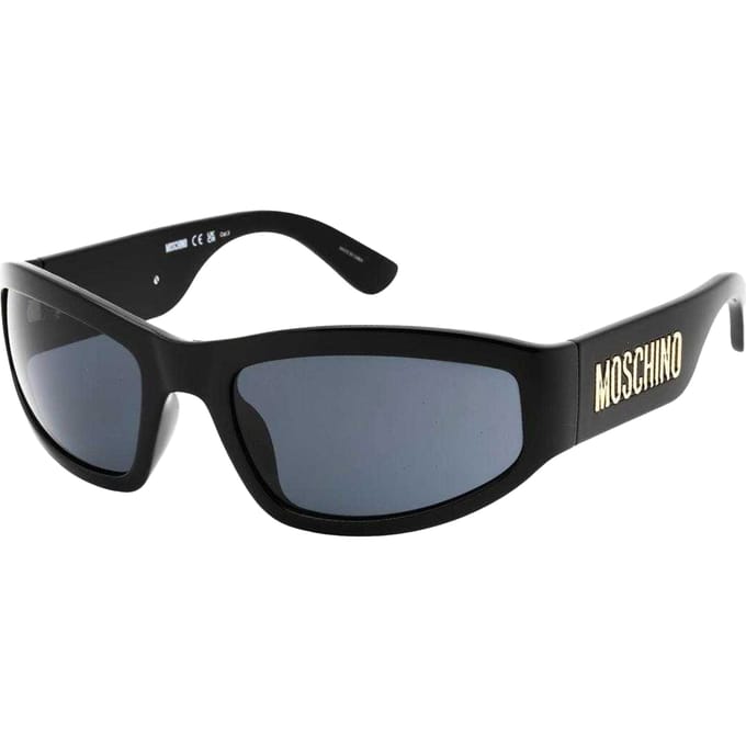 Moschino Dames Logo Bold Zonnebril (Zwart)