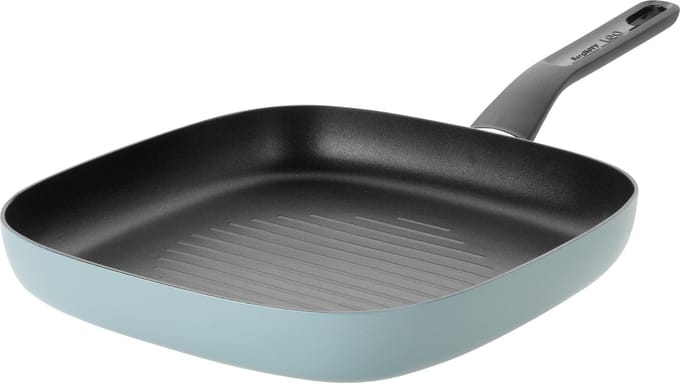 LEO Grillpan antikleef Slate - Ø 26x26cm - Blauw - PFAS-vrij