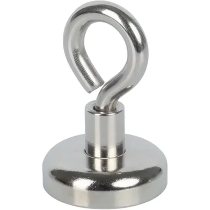 Fix-o-moll Magneet Met Haak - Oogmagneet - Neodymium - 20x31mm - 2 Stuks