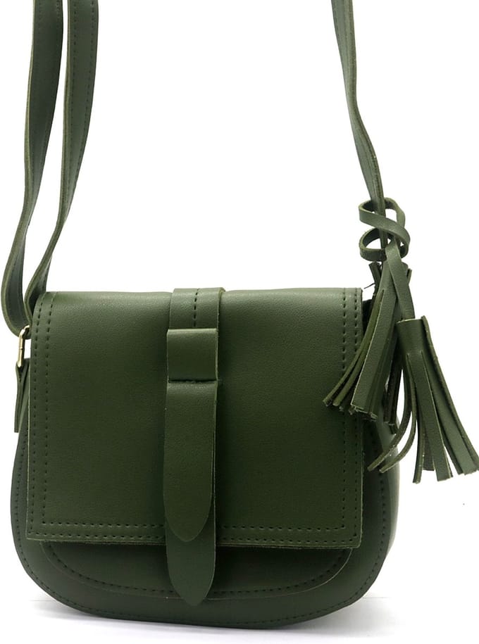 Tas Dames - PU Kunstleer - 19,5x17x6 cm - Groen