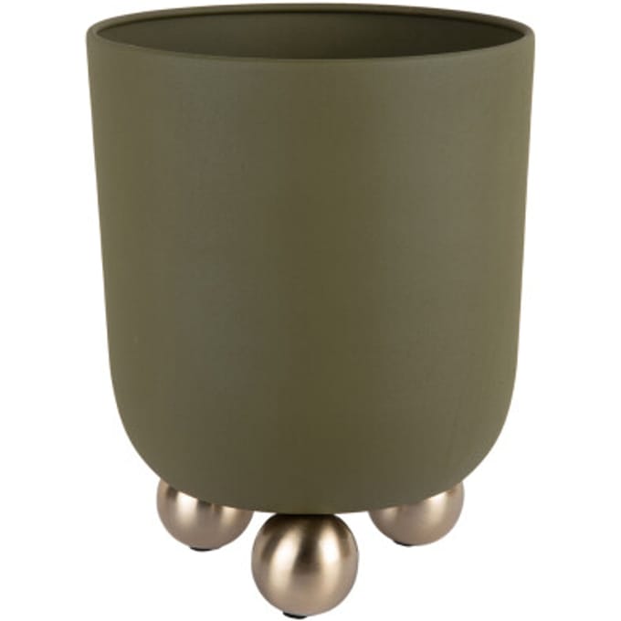 Present Time bloempot estilo medium luxury green