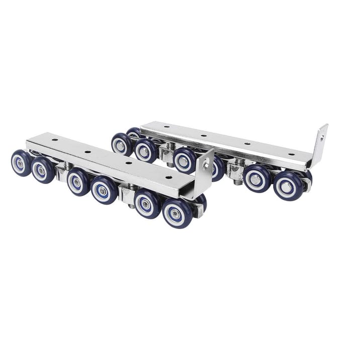 1 Paire 12 Roues Galets de Porte Coulissante Quincaillerie Roues Suspendues Roue de Rail Silencieuse