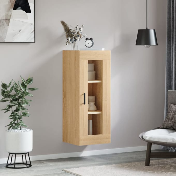 vidaXL - Bovenkast - 34,5x34x90 - cm - sonoma - eikenkleurig