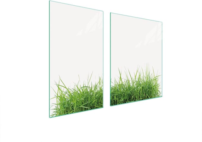 TMK ArtDeko - Snijplank - Beschermende Glasplaat - 100x52 cm - Wit - Modern en Functioneel
