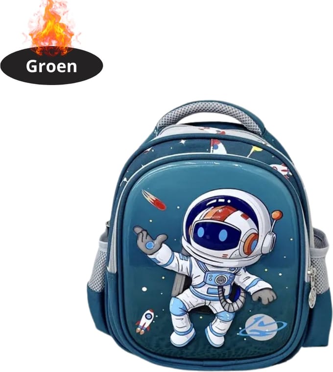 Nivard Kinder Rugzak - Jongen - Meisje - Schooltas - Backpack - Groen