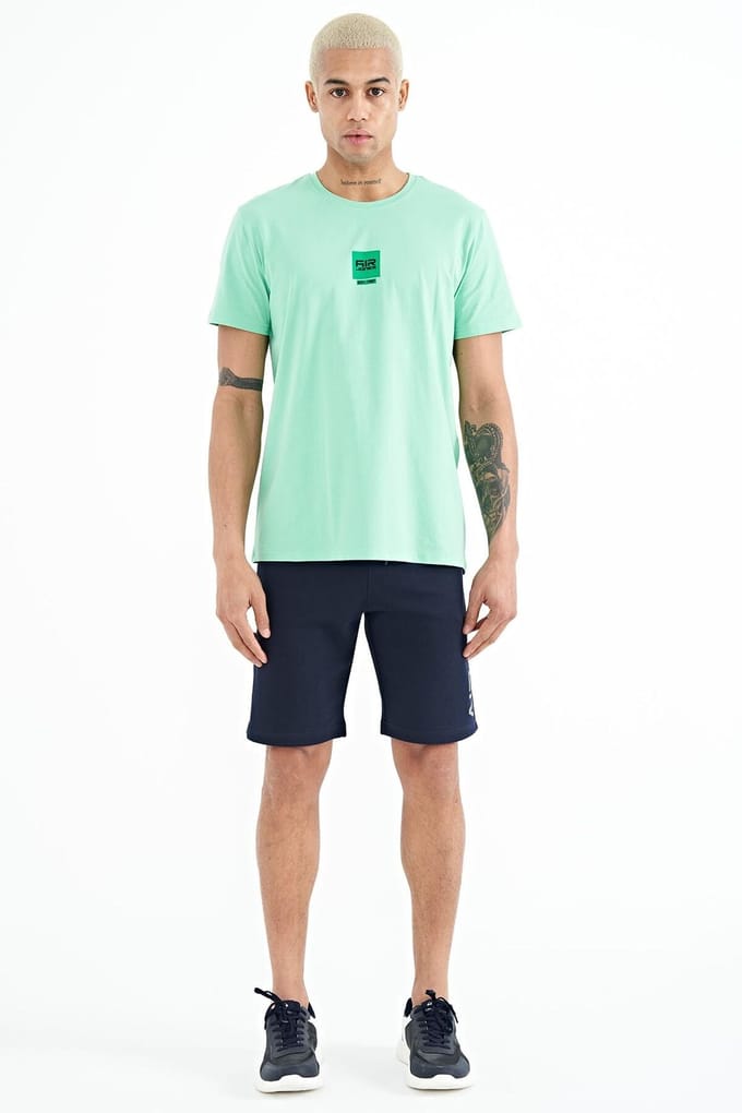 Heren Geprinte Fleece Sweatshorts