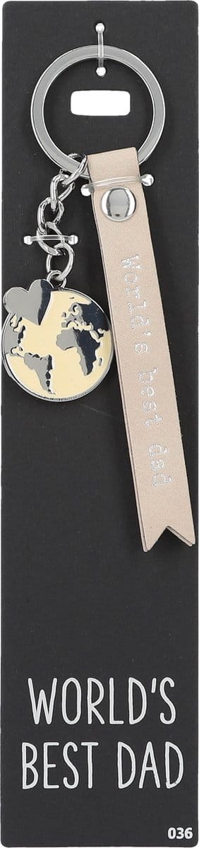 Depesche - Sleutelhanger "Do not forget me!" - motief 036 met de tekst "World's Best Dad"