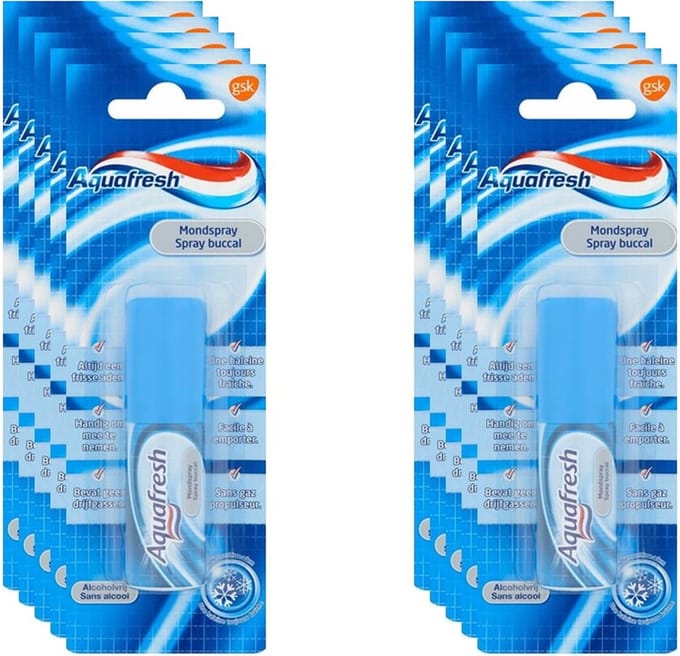 Aquafresh Mondspray - Voordeelverpakking 10 x 15 ml