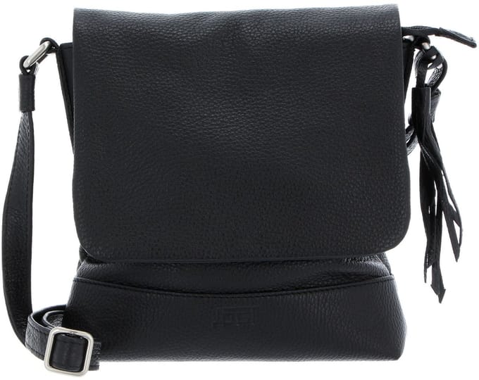 JOST Leren schoudertas Vika Ladies Bag With Flap Black zwart