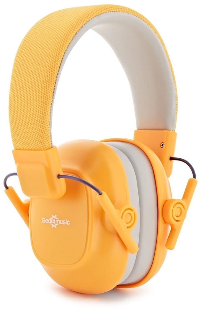 Gekleurde oorbeschermers voor kinderen van Gear4music, Geel