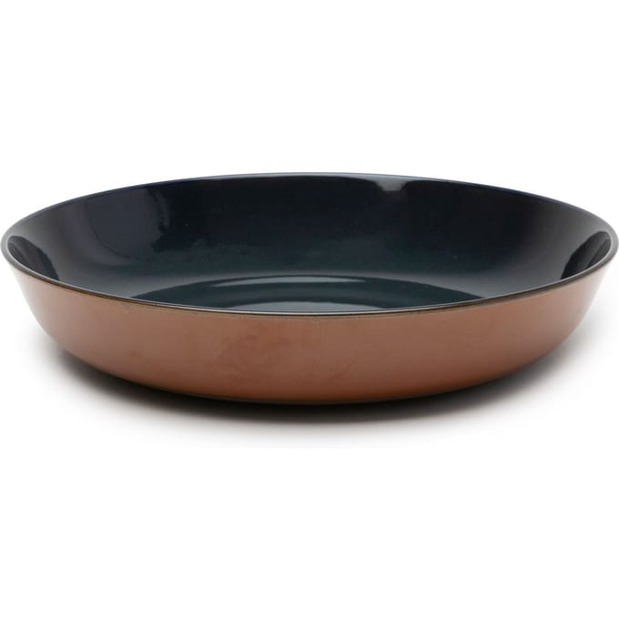 Serax Anita Le Grelle Serveerschaal - M - 21 cm - Donkerblauw/Roest