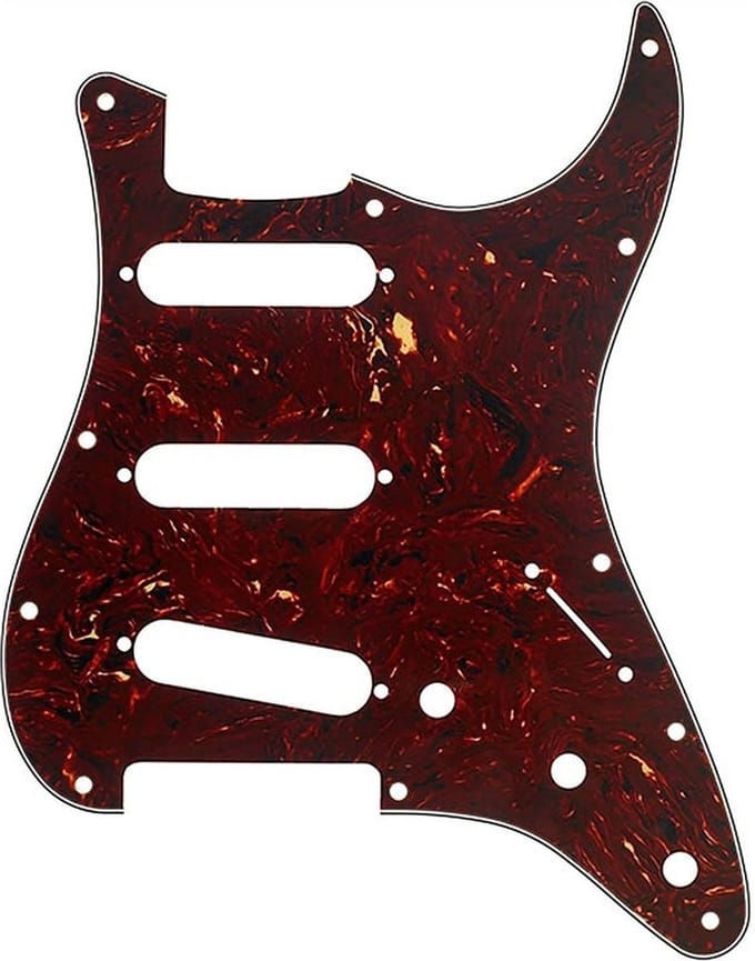 Fender 992142000 pickguard Strat®, SSS, 11 screw holes, 4-ply, tortoise shell