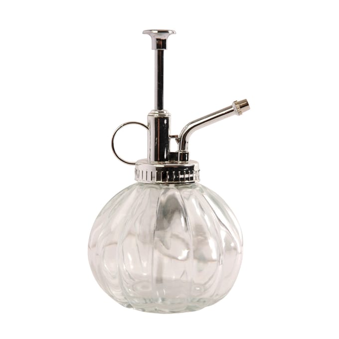 Esschert Design plantenspuit/vernevelaar - helder glas/zilver - 15.5 cm