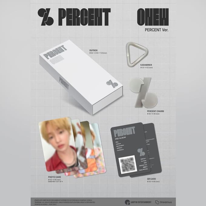 ONEW - PROCENT (PERCENT Versie) gray
