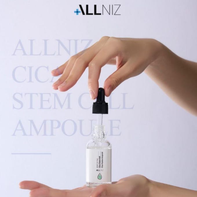 ALLE:NIZ CICA Stamcel Dexpanthenol Diep Hydraterende Herstellende Ampul, 1 stuks, 30ml white