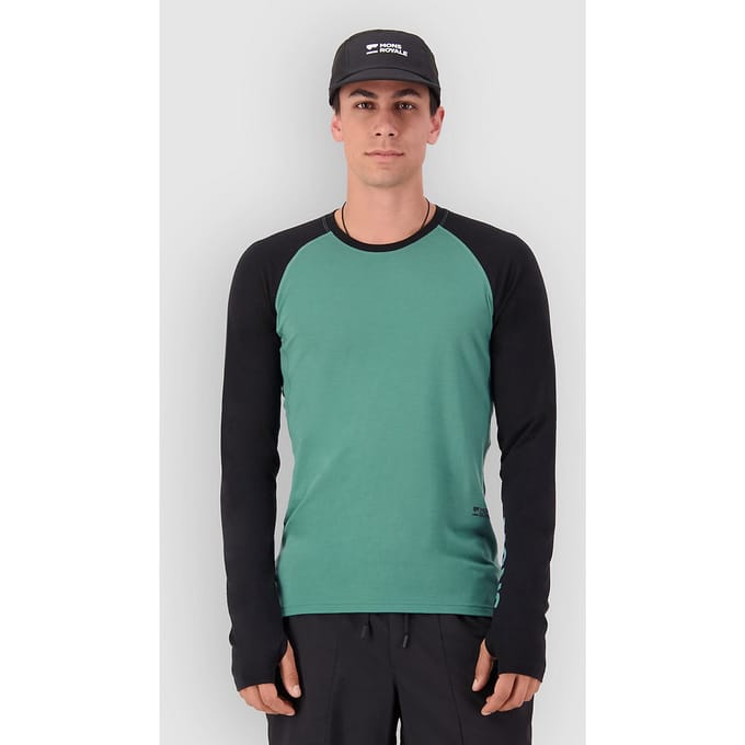 Mons Royale Temple Merino Long Sleeve Thermo Shirt blauw