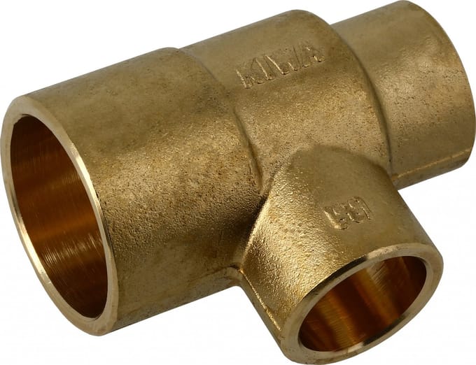 Bonfix soldeer t-stuk - 15 x 12 x 12 mm messing