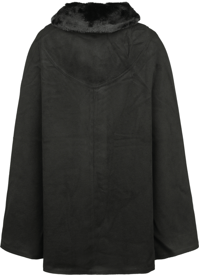 Hell Bunny - Rockabilly Lange jassen - Devon Cape Coat - XS tot L - voor Vrouwen - zwart