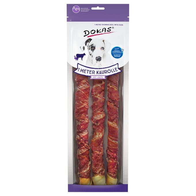 2 x 1 meter Kauwrol Eend Dokas Hondensnack